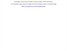 Tablet Screenshot of neuromodulationlab.org